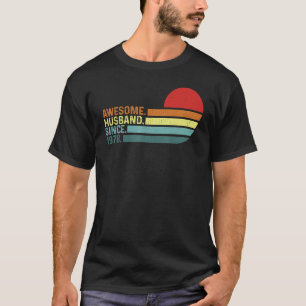 Camiseta Aniversário do Casamento vintage do Mens