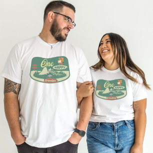 Camiseta Aniversário do Chá de fraldas Russo Woodland Anima