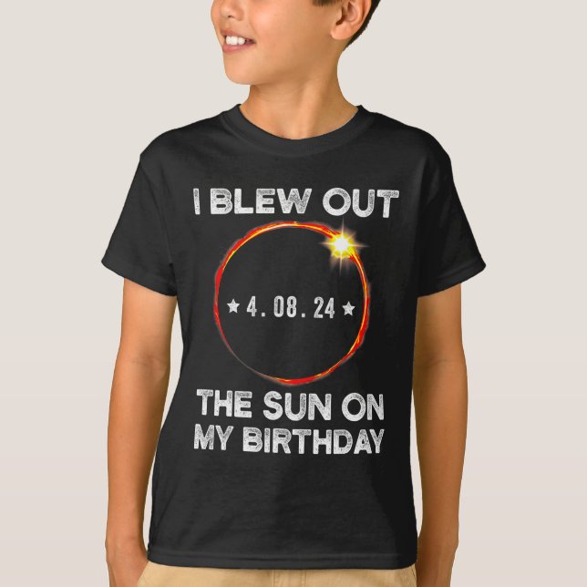 Camiseta Aniversário Do Eclipse Solar Eu Explodi O Sol No M (Frente)