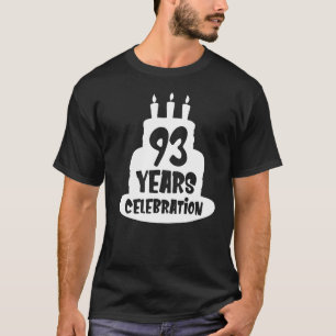 Camiseta Aniversário do evento de celebração de 93 anos ou 