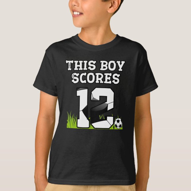 Camiseta Aniversário do Futebol - Menino de 12 anos - Anive (Frente)