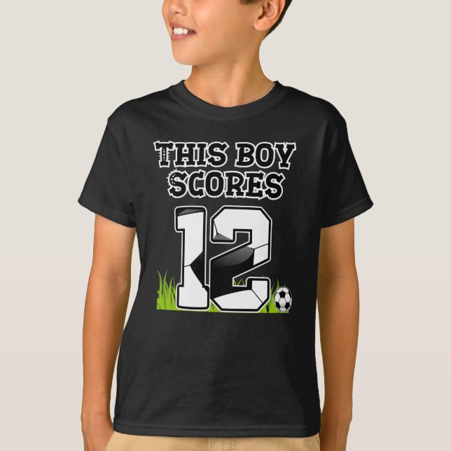 Camiseta Aniversário do Futebol - Menino de 12 anos - Anive (Frente)