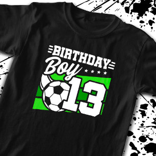 Camiseta Aniversário do Futebol - Menino de 13 Anos - Anive