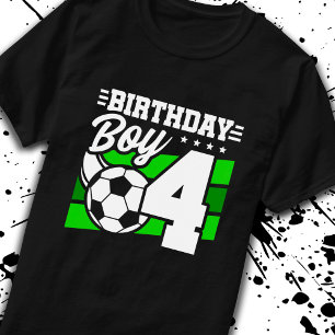 Camiseta Aniversário do futebol - Menino de 4 anos - Quarto