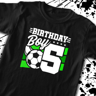 Camiseta Aniversário do Futebol - Menino de 5 anos - Aniver