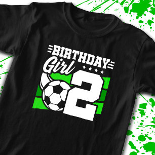 Camiseta Aniversário do Futebol - Rapariga de 2 anos - segu