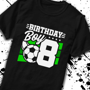 Camiseta Aniversário do Futebol - Rapaz de 8 anos - 8 anos