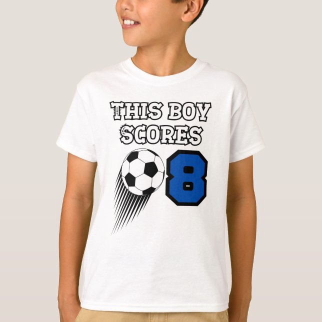 Camiseta Aniversário do Futebol - Rapaz de 8 anos - 8 anos (Frente)