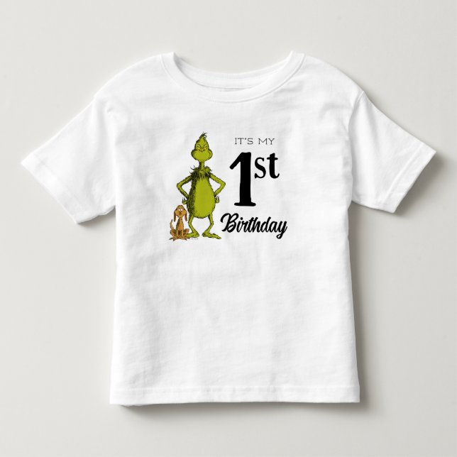 Camiseta Aniversário do Grinch no Quadro Negro (Frente)
