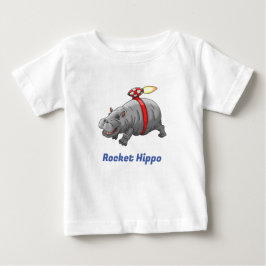 Camiseta Aniversário do Hipopótamo Foguete