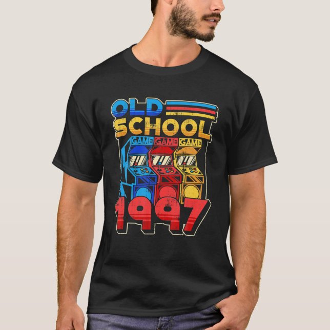 Camiseta Aniversário do Jogador da Antiga Escola 1997 Jogo  (Frente)
