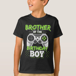 Camiseta Aniversário Do Jogo De Vídeo Correspondente Irmão