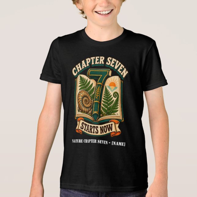 Camiseta Aniversário do Leitor da Natureza Capítulo Sete (Frente)
