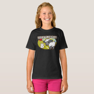 Camiseta Aniversário do miúdo o 8o hoje eu sou oito!
