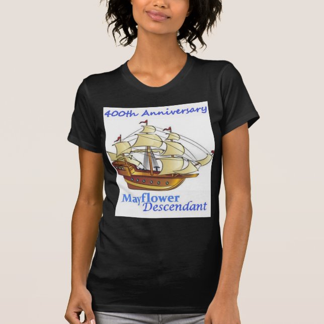 Camiseta Aniversário do navio de navigação do descendente (Frente)