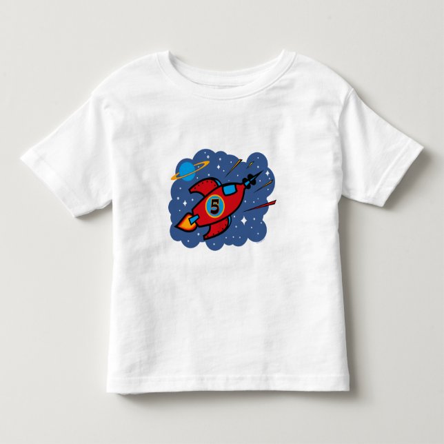 Camiseta Aniversário do navio de Rocket 5o (Frente)