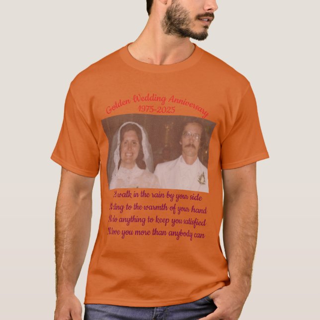 Camiseta Aniversário do ouro (Frente)