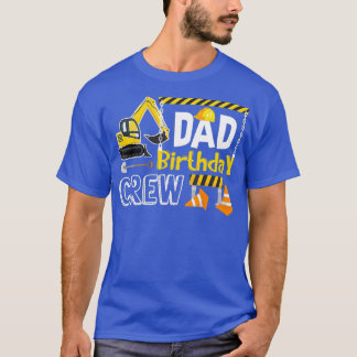 Camiseta Aniversário do pai Construção da Tripulação é Pres