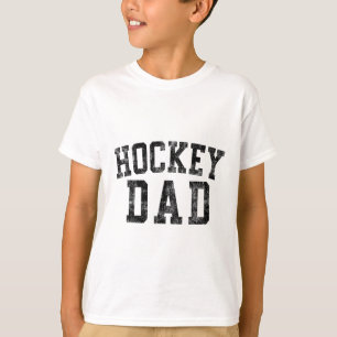 Camiseta Aniversário do Pai de Hóquei Clic Fonte Negrito Ho
