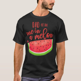 Camiseta Aniversário do pai Um em um Teto Melão de Melancia