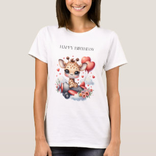 Camiseta Aniversário do Piloto Girafa