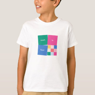 Camiseta Aniversário do Play Multicolor Blocks