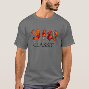 Camiseta Aniversário do Rock Clássico de 1980