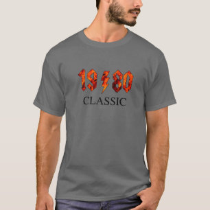 Camiseta Aniversário do Rock Clássico de 1980