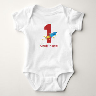 Camiseta Aniversário do Rocket Retro - Personalizável