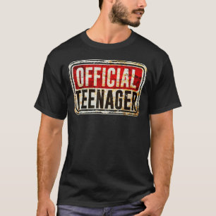 Camiseta Aniversário do Sinal de Aviso de 13 Anos