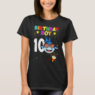 Camiseta Aniversário do Tubarão 10 anos 10 anos Coincidênci