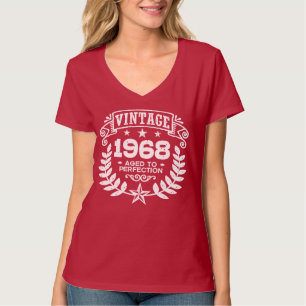 Camiseta Aniversário do vintage 1968 50th