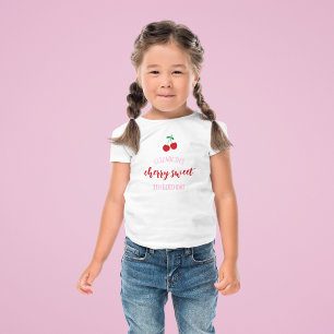 Camiseta Aniversário Doce Cereja