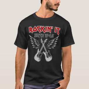 Camiseta Aniversário Duro de guitarra Elétrica nascer guita