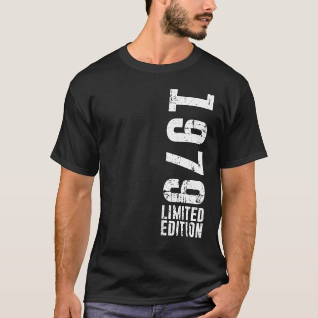 Camiseta Aniversário E Vintage 1979 (Frente)