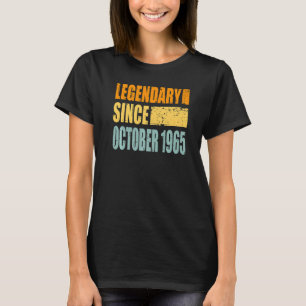 Camiseta Aniversário Em Outubro De 1965
