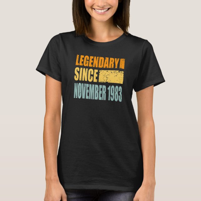 Camiseta Aniversário Em Outubro De 1983 (Frente)