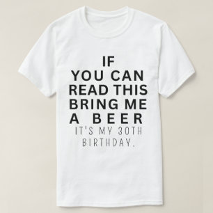 Camiseta Aniversário Engraçado de 30 anos Festa de 30 anos