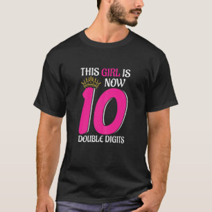 Camiseta Aniversário Esta Garota Tem Agora 10 Anos De Idad