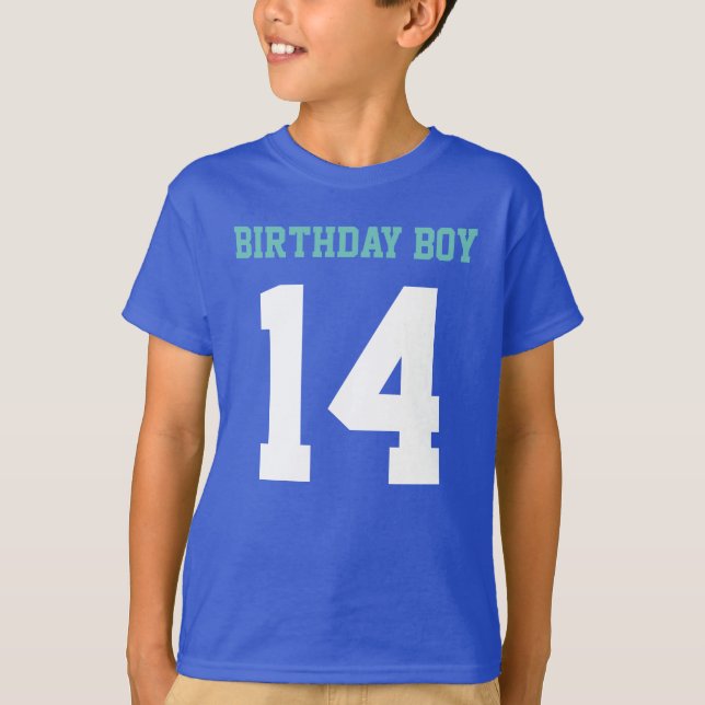 Camiseta Aniversário Garoto 14 (Frente)