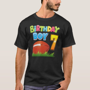 Camiseta Aniversário Garoto De 7 Anos 7 de Aniversário De F