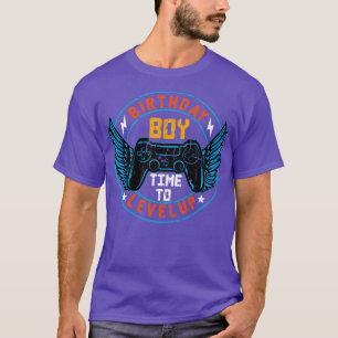 Camiseta Aniversário Garoto é hora de aumentar o nível dos