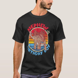 Camiseta Aniversário Garoto Eu Sobrinho Eu Estegossauro I M