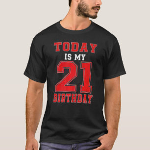 Camiseta Aniversário Hoje É Minha Festa de aniversário De 2