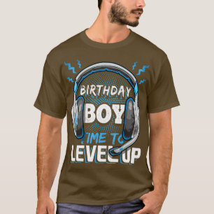 Camiseta Aniversário Hora de nivelar os jogos de PC de ví