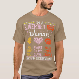 Camiseta Aniversário Im Novembro De 1959 Mulher 61 Anos Inc