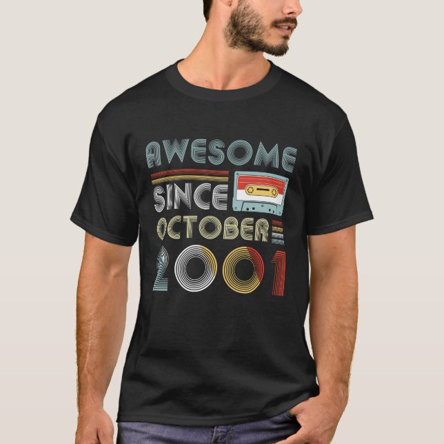 Camiseta Aniversário impressionante do vintage desde (Frente)