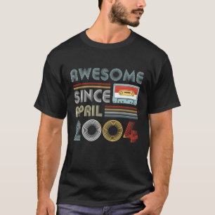 Camiseta Aniversário impressionante do vintage desde abril
