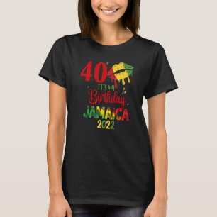Camiseta Aniversário Jamaica Girl 30 50th Party Outfit Matc