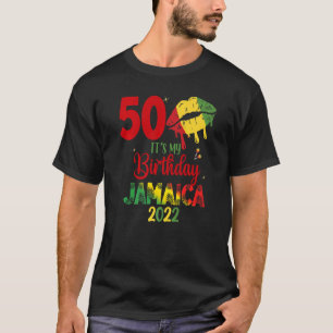Camiseta Aniversário Jamaica Girl 30 50th Party Outfit Matc